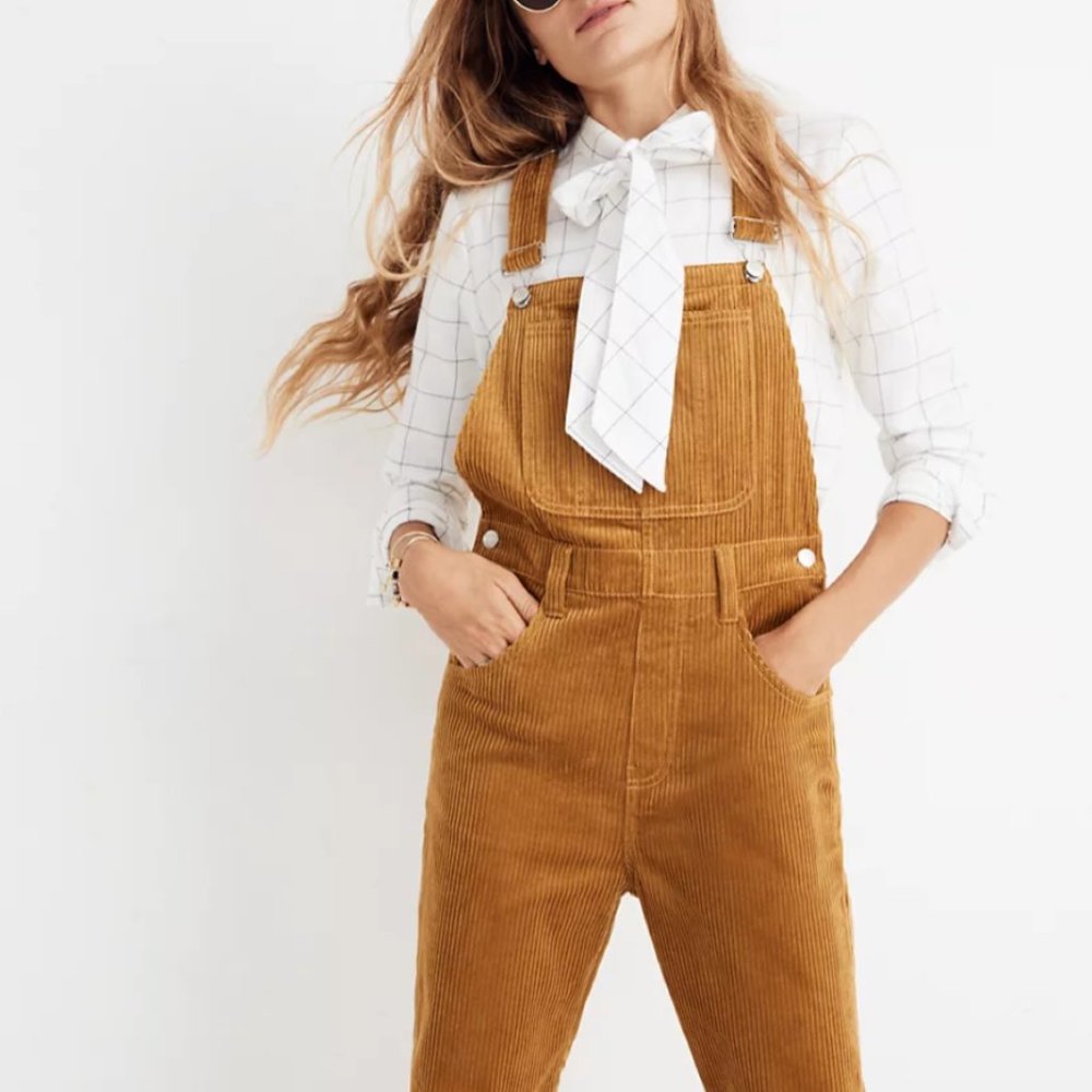 NWT Madewell Straight-Leg Overalls: Corduroy Edition